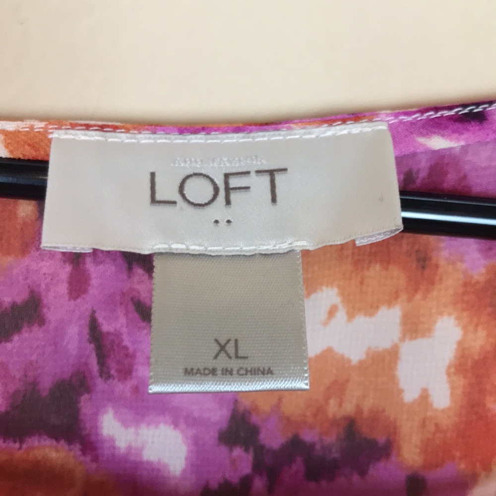 Loft Women’s Patterned Chiffon Sheer Lightweight … - image 6